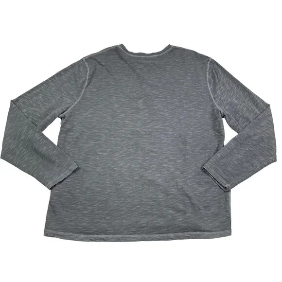 Lucky Brand Marled Cotton Long Sleeve Henley Men's Size XL - Picture 2 of 7